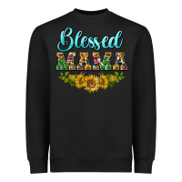 Black blessed mama Heavyweight Sweatshirt - BarkalooDesign
