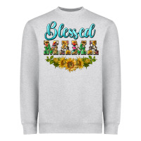 Heather Grey blessed mama Heavyweight Sweatshirt - BarkalooDesign