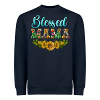 Navy blessed mama Heavyweight Sweatshirt - BarkalooDesign