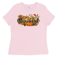 Bubblegum Pink thankful Ladies Tee - CowGirlArtShop