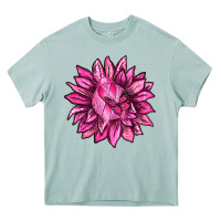 Arona Breast Cancer Sunflower Heavy Core Tee - texasbilliewilder