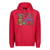 Cardinal just a latte moody Premium Hoodie - CowhideDigitalArt