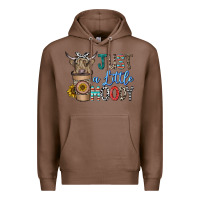 Chestnut just a latte moody Premium Hoodie - CowhideDigitalArt