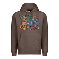 Coffee just a latte moody Premium Hoodie - CowhideDigitalArt