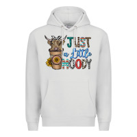 Dove Grey just a latte moody Premium Hoodie - CowhideDigitalArt