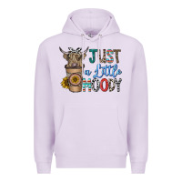 Lilac just a latte moody Premium Hoodie - CowhideDigitalArt