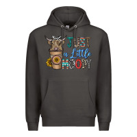 Smoke just a latte moody Premium Hoodie - CowhideDigitalArt
