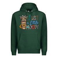 Sports Green just a latte moody Premium Hoodie - CowhideDigitalArt