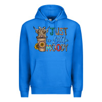 True Royal just a latte moody Premium Hoodie - CowhideDigitalArt