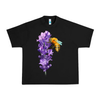 Black honey bee with lavender fa element Urban Heavy Tee - FaDigitalArtStudio