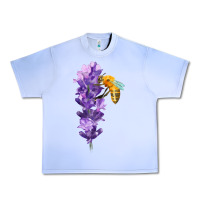 Grape Ice honey bee with lavender fa element Urban Heavy Tee - FaDigitalArtStudio