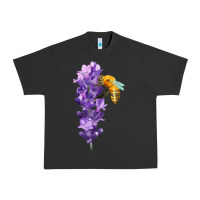 Pigment Black honey bee with lavender fa element Urban Heavy Tee - FaDigitalArtStudio