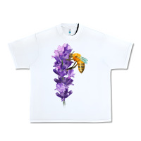 White honey bee with lavender fa element Urban Heavy Tee - FaDigitalArtStudio