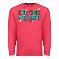 Cardinal stronger than cancer with cancer ribbon Premium Sweatshirt - AdoDesignShop