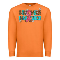 Carrot stronger than cancer with cancer ribbon Premium Sweatshirt - AdoDesignShop