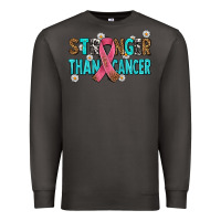 Smoke stronger than cancer with cancer ribbon Premium Sweatshirt - AdoDesignShop