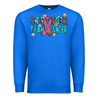 True Royal stronger than cancer with cancer ribbon Premium Sweatshirt - AdoDesignShop