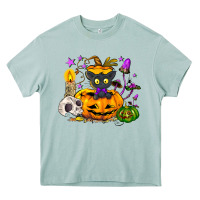 Arona Black cat pumpkin Heavy Core Tee - NancyCooperArtShop