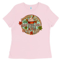 Bubblegum Pink pumpkin spice and livin my best life Ladies Tee - CowGirlArtShop