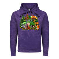 Cloud Purple St. Patricks Day hanging with my gnomies Vintage Hoodie - FaDigitalArtStudio