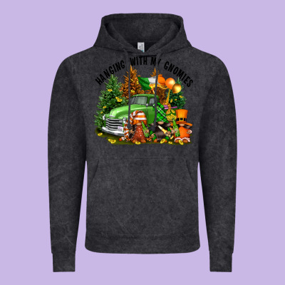 St. Patricks Day Hanging With My Gnomies Vintage Hoodie Designed By Fadigitalartstudio