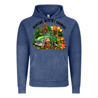 Vintage Denim St. Patricks Day hanging with my gnomies Vintage Hoodie - FaDigitalArtStudio