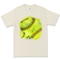 Bone Softball background Premium Tee - HowdyJamesFarm