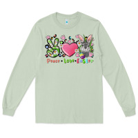 Matcha peace love easter bunny Long Sleeve Tee - FaDigitalArtStudio