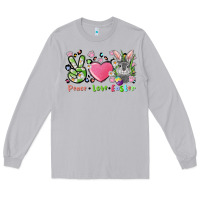 Moon Dust peace love easter bunny Long Sleeve Tee - FaDigitalArtStudio