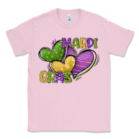 Bubblegum Pink mardi gras heart Classic Tee - CowGirlArtShop