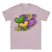 Lilac mardi gras heart Classic Tee - CowGirlArtShop