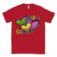 Red mardi gras heart Classic Tee - CowGirlArtShop