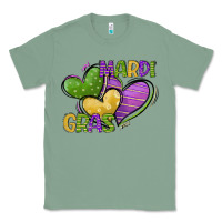 Sage mardi gras heart Classic Tee - CowGirlArtShop