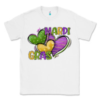 White mardi gras heart Classic Tee - CowGirlArtShop