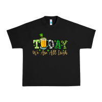 Black Today we are all Irish Urban Heavy Tee - OliviaCreatesArt