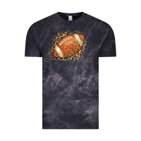 Cloud Black American Football Leopard Vintage Tee - CowCowDesign