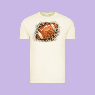 American Football Leopard Vintage Tee Designed By Cowcowdesign