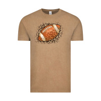 Vintage Coffee American Football Leopard Vintage Tee - CowCowDesign