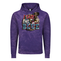 Cloud Purple I back the blue Vintage Hoodie - FaDigitalArtStudio