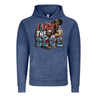Vintage Denim I back the blue Vintage Hoodie - FaDigitalArtStudio