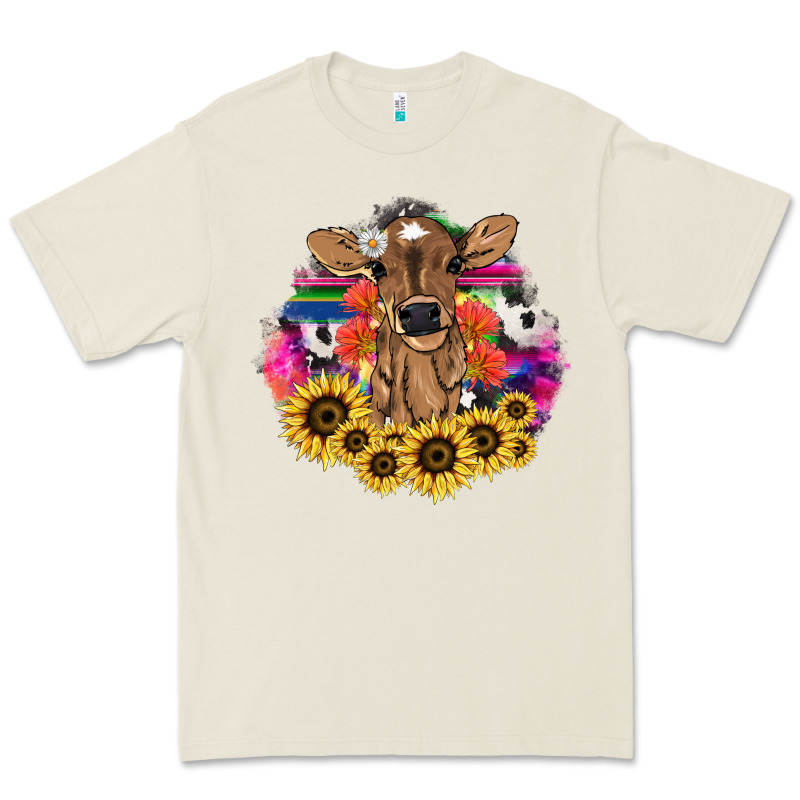 Baby Cow Flower Premium Tee by HowdyJamesFarm | Teevron