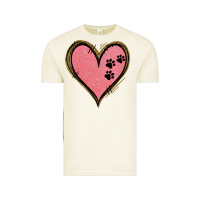 Pink Glitter Heart Vintage Tee | Teevron