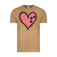 Vintage Camel Pink Glitter Heart Vintage Tee - Jasminsmagicworld