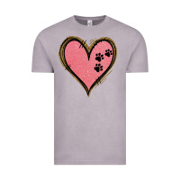 Vintage Zinc Pink Glitter Heart Vintage Tee - Jasminsmagicworld