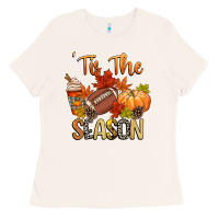 Bone tis the season football Ladies Tee - CowGirlArtShop