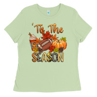 Matcha tis the season football Ladies Tee - CowGirlArtShop