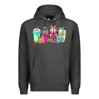 Charcoal Heather easter day coffee Premium Hoodie - CowhideDigitalArt