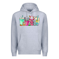 Heather Grey easter day coffee Premium Hoodie - CowhideDigitalArt