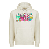 Oatmeal Heather easter day coffee Premium Hoodie - CowhideDigitalArt
