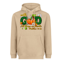 Mushroom with god all things are possible Heavyweight Hoodie - AdoDesignShop